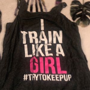 workout shirt.